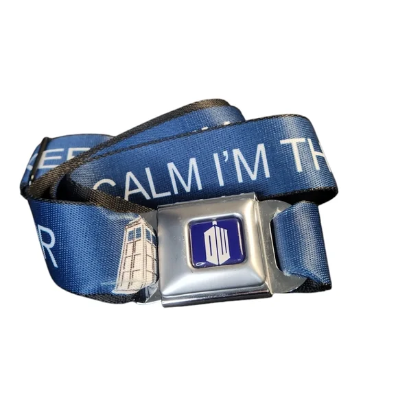 Dr Who Buckle Down Seatbelt Belt Police Call Box - Picture 1 of 5